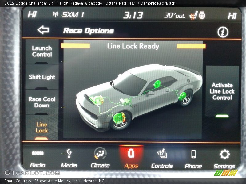 Controls of 2019 Challenger SRT Hellcat Redeye Widebody