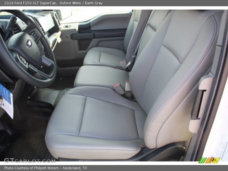 Oxford White / Earth Gray 2019 Ford F150 XLT SuperCab