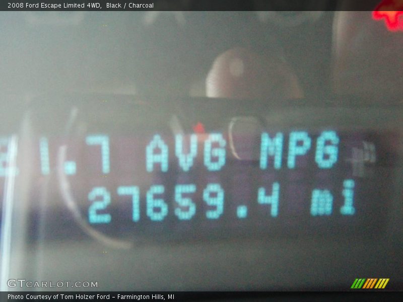 Black / Charcoal 2008 Ford Escape Limited 4WD