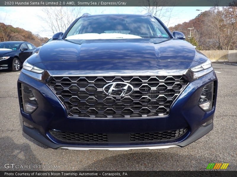 Stormy Sea / Espresso/Gray 2020 Hyundai Santa Fe Limited 2.0 AWD
