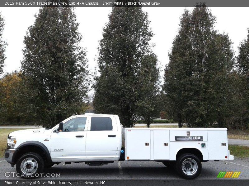 Bright White / Black/Diesel Gray 2019 Ram 5500 Tradesman Crew Cab 4x4 Chassis