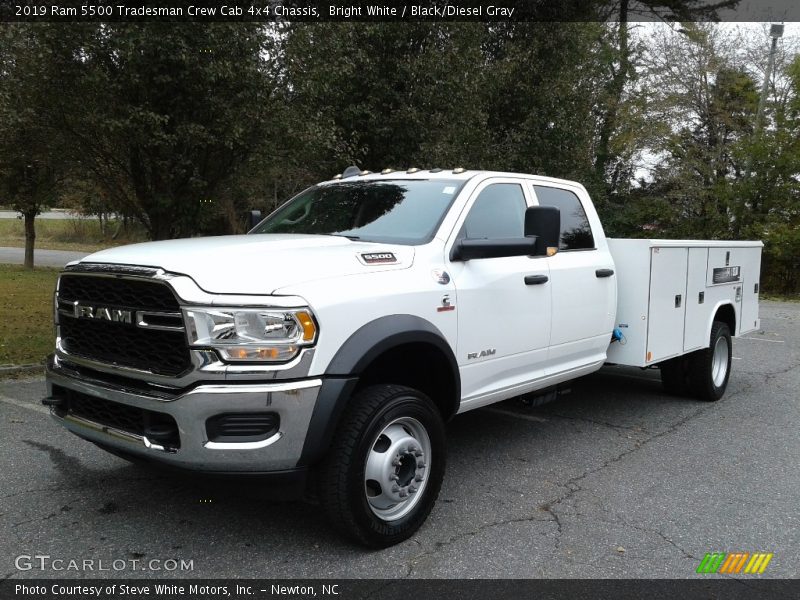 Bright White / Black/Diesel Gray 2019 Ram 5500 Tradesman Crew Cab 4x4 Chassis