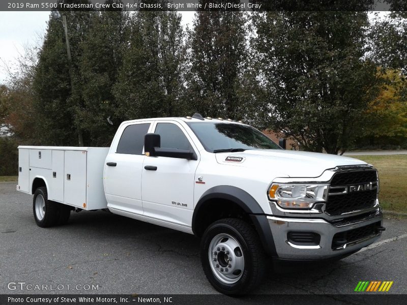 Bright White / Black/Diesel Gray 2019 Ram 5500 Tradesman Crew Cab 4x4 Chassis