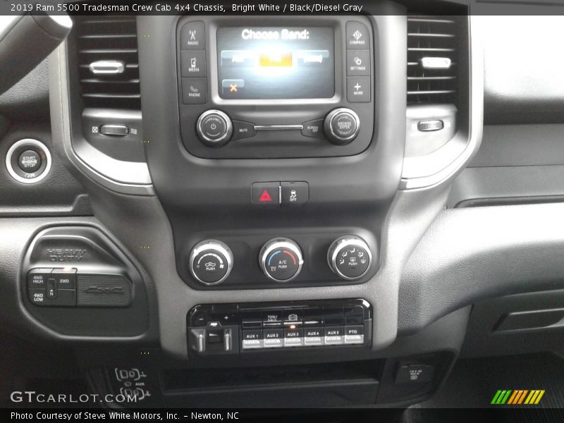Bright White / Black/Diesel Gray 2019 Ram 5500 Tradesman Crew Cab 4x4 Chassis