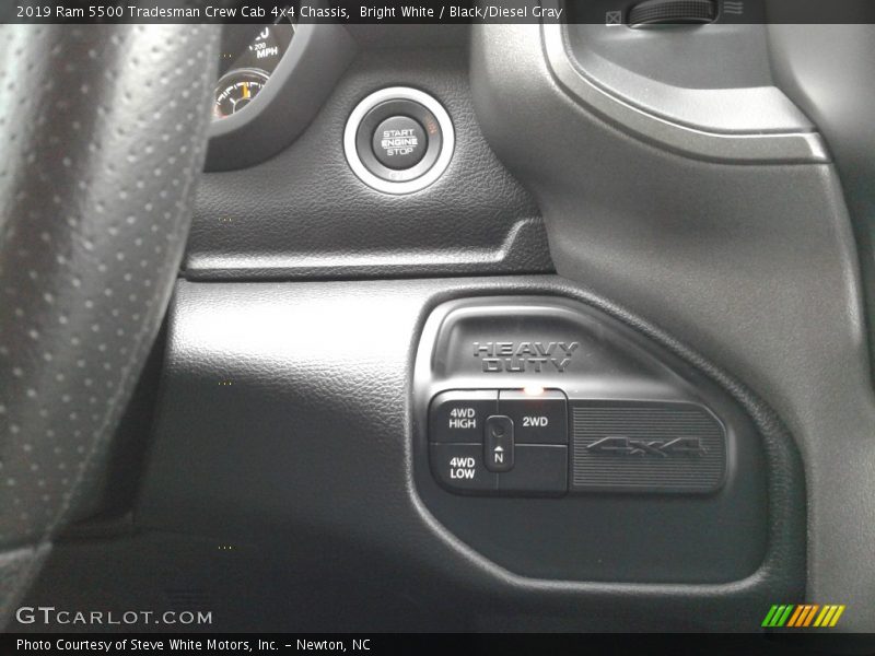 Bright White / Black/Diesel Gray 2019 Ram 5500 Tradesman Crew Cab 4x4 Chassis