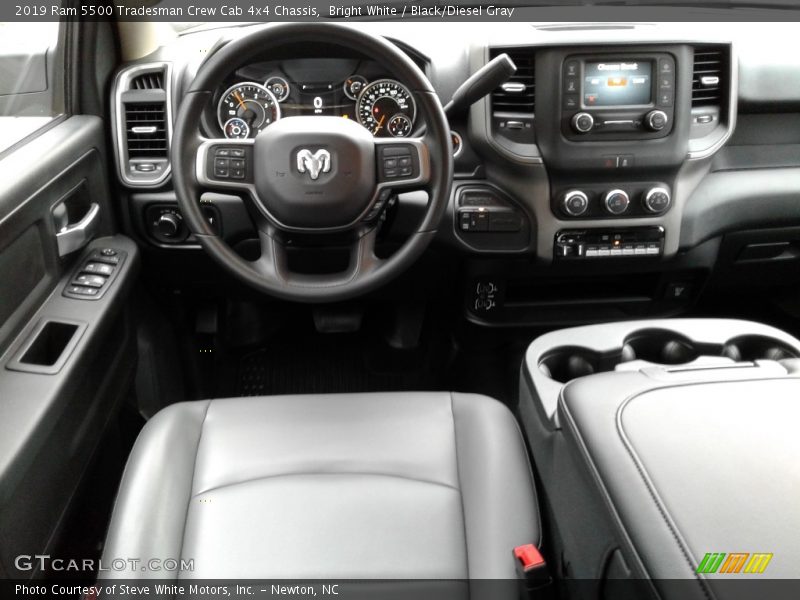 Bright White / Black/Diesel Gray 2019 Ram 5500 Tradesman Crew Cab 4x4 Chassis