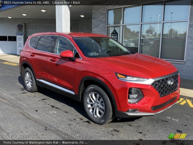 Calypso Red / Black 2020 Hyundai Santa Fe SEL AWD