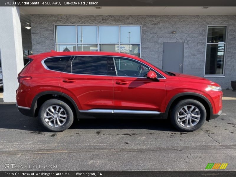 Calypso Red / Black 2020 Hyundai Santa Fe SEL AWD