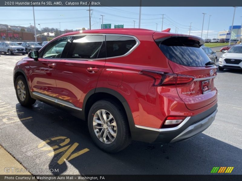 Calypso Red / Black 2020 Hyundai Santa Fe SEL AWD