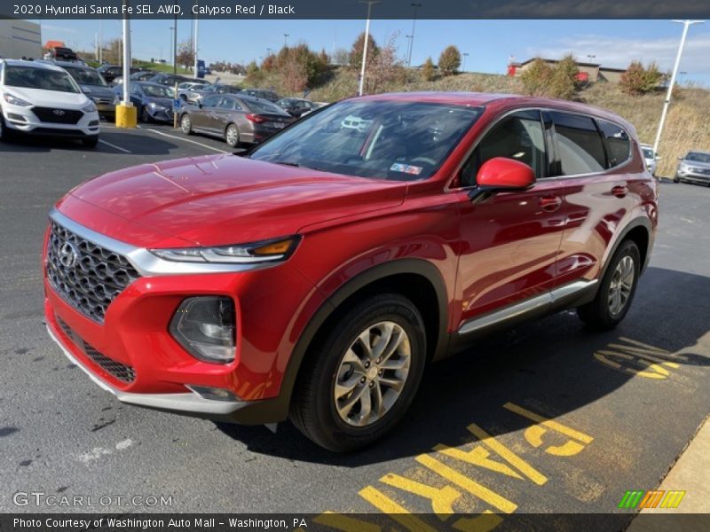 Calypso Red / Black 2020 Hyundai Santa Fe SEL AWD