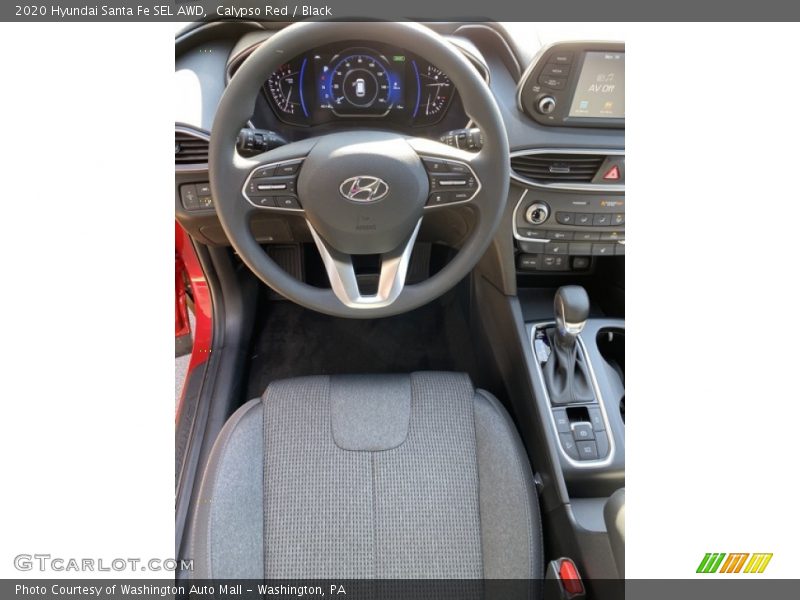 Calypso Red / Black 2020 Hyundai Santa Fe SEL AWD