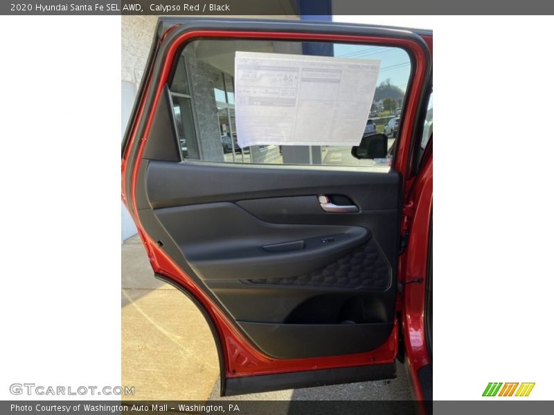 Calypso Red / Black 2020 Hyundai Santa Fe SEL AWD