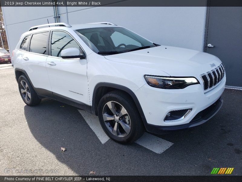Bright White / Black 2019 Jeep Cherokee Limited 4x4