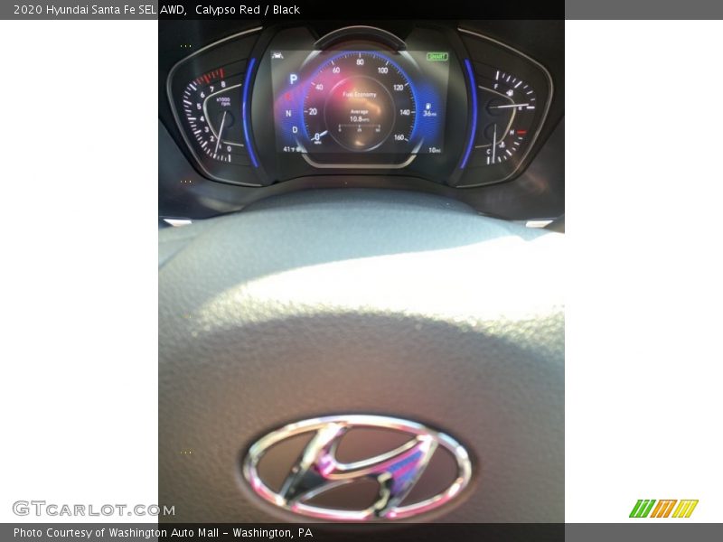 Calypso Red / Black 2020 Hyundai Santa Fe SEL AWD