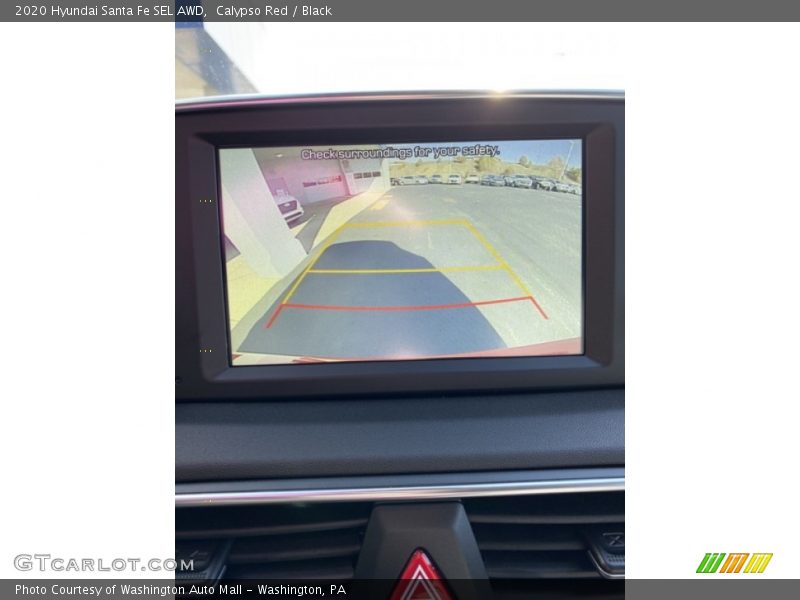 Calypso Red / Black 2020 Hyundai Santa Fe SEL AWD