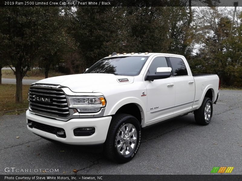 Pearl White / Black 2019 Ram 2500 Limited Crew Cab 4x4