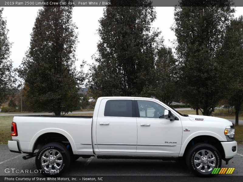 Pearl White / Black 2019 Ram 2500 Limited Crew Cab 4x4