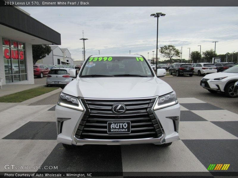 Eminent White Pearl / Black 2019 Lexus LX 570