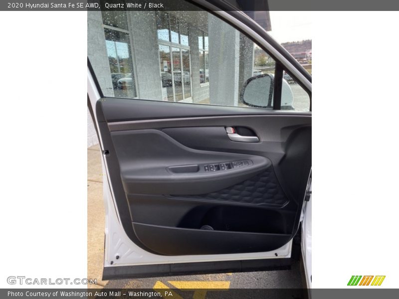 Quartz White / Black 2020 Hyundai Santa Fe SE AWD