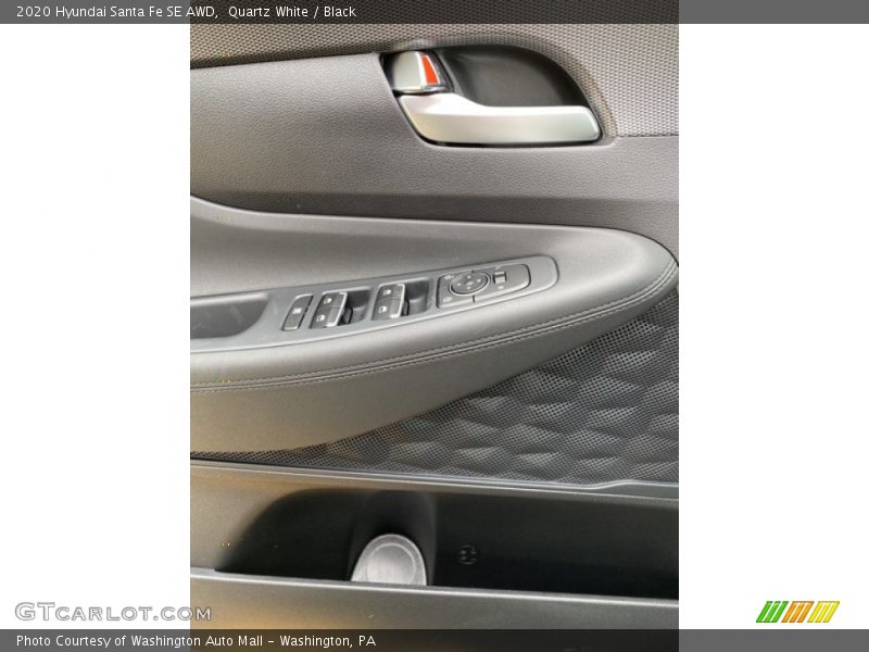 Quartz White / Black 2020 Hyundai Santa Fe SE AWD