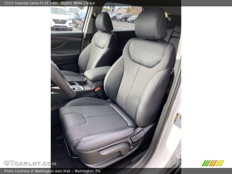 Quartz White / Black 2020 Hyundai Santa Fe SE AWD