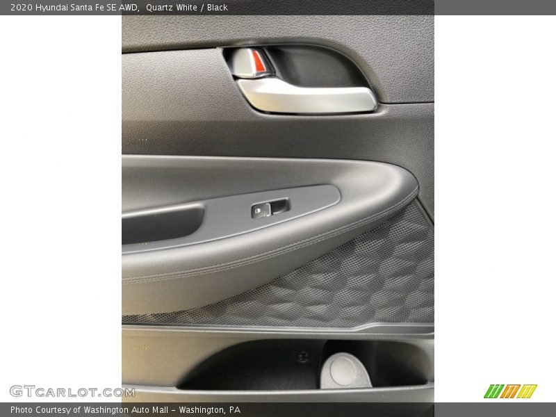 Quartz White / Black 2020 Hyundai Santa Fe SE AWD