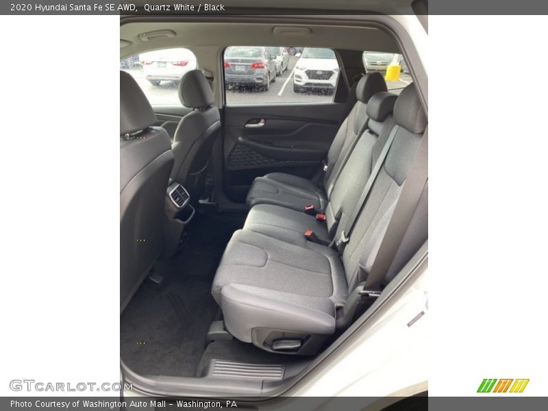 Quartz White / Black 2020 Hyundai Santa Fe SE AWD
