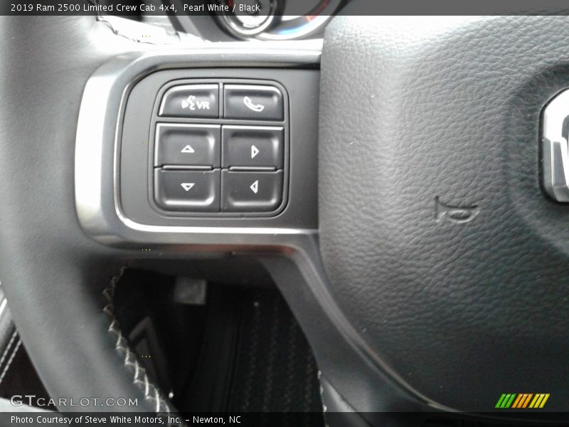 Pearl White / Black 2019 Ram 2500 Limited Crew Cab 4x4