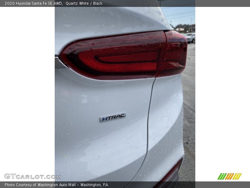 Quartz White / Black 2020 Hyundai Santa Fe SE AWD