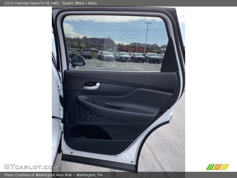Quartz White / Black 2020 Hyundai Santa Fe SE AWD