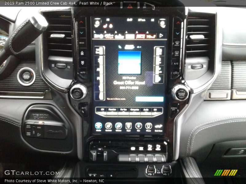 Pearl White / Black 2019 Ram 2500 Limited Crew Cab 4x4