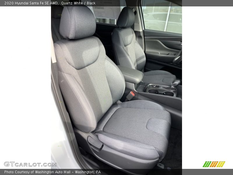 Quartz White / Black 2020 Hyundai Santa Fe SE AWD