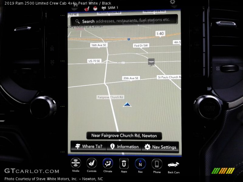 Pearl White / Black 2019 Ram 2500 Limited Crew Cab 4x4