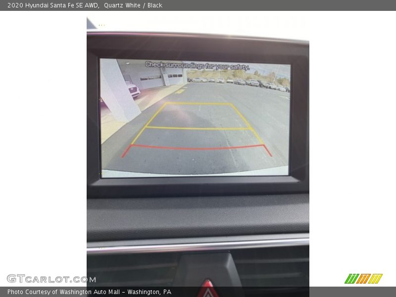Quartz White / Black 2020 Hyundai Santa Fe SE AWD