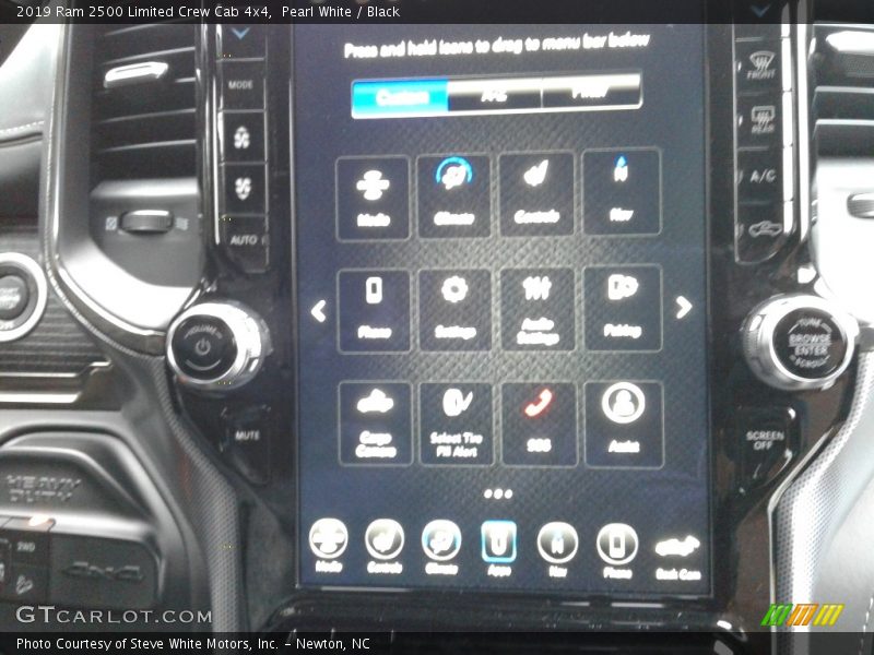 Pearl White / Black 2019 Ram 2500 Limited Crew Cab 4x4