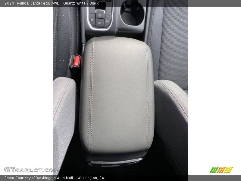 Quartz White / Black 2020 Hyundai Santa Fe SE AWD