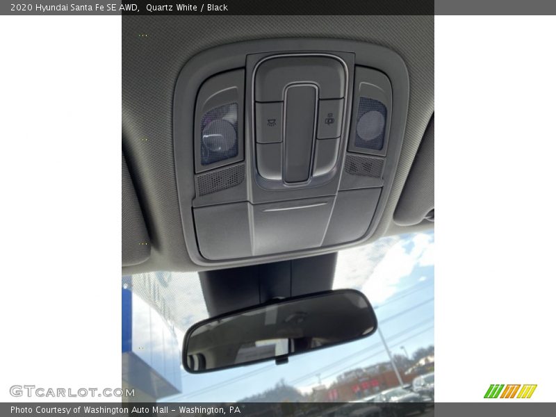 Quartz White / Black 2020 Hyundai Santa Fe SE AWD