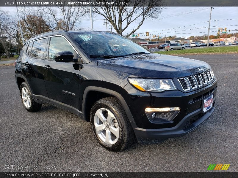 Diamond Black Crystal Pearl / Black 2020 Jeep Compass Latitude 4x4