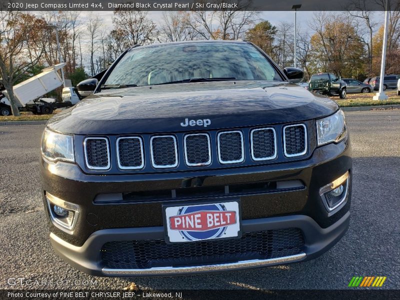Diamond Black Crystal Pearl / Ski Gray/Black 2020 Jeep Compass Limted 4x4
