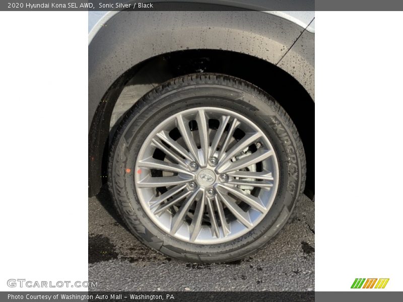 Sonic Silver / Black 2020 Hyundai Kona SEL AWD