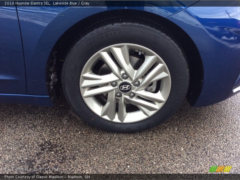 Lakeside Blue / Gray 2019 Hyundai Elantra SEL