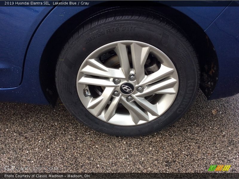 Lakeside Blue / Gray 2019 Hyundai Elantra SEL