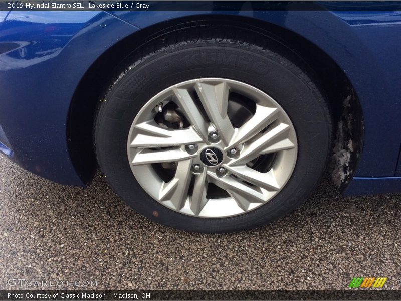 Lakeside Blue / Gray 2019 Hyundai Elantra SEL