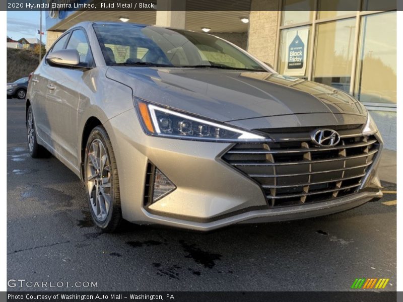 Fluid Metal / Black 2020 Hyundai Elantra Limited