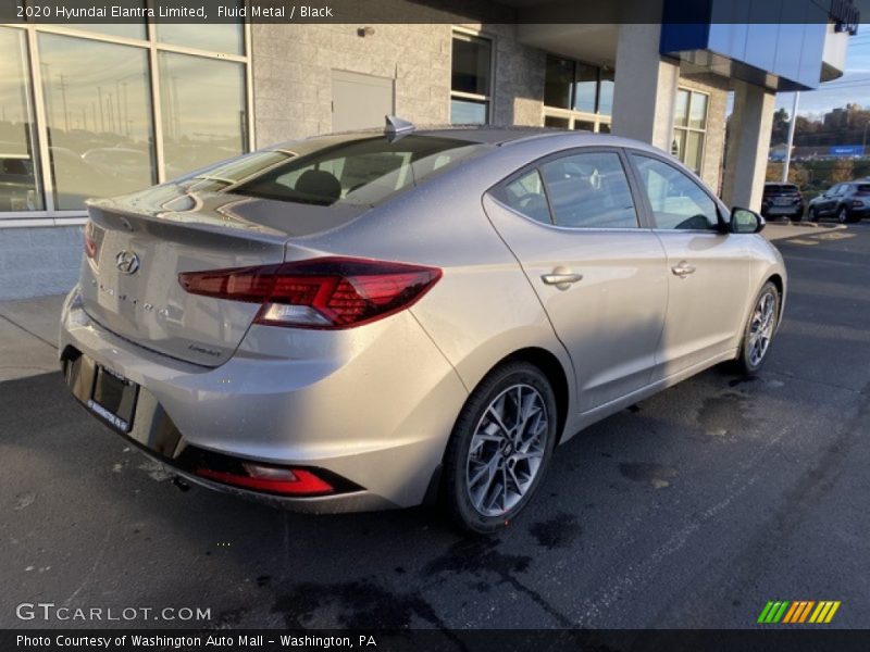 Fluid Metal / Black 2020 Hyundai Elantra Limited