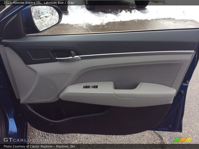Lakeside Blue / Gray 2019 Hyundai Elantra SEL