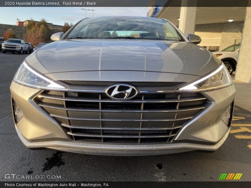 Fluid Metal / Black 2020 Hyundai Elantra Limited
