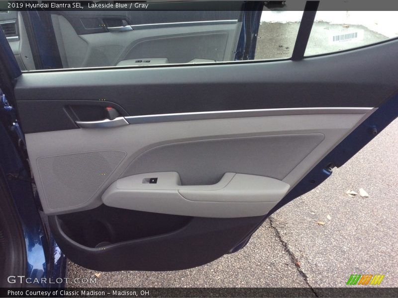 Lakeside Blue / Gray 2019 Hyundai Elantra SEL