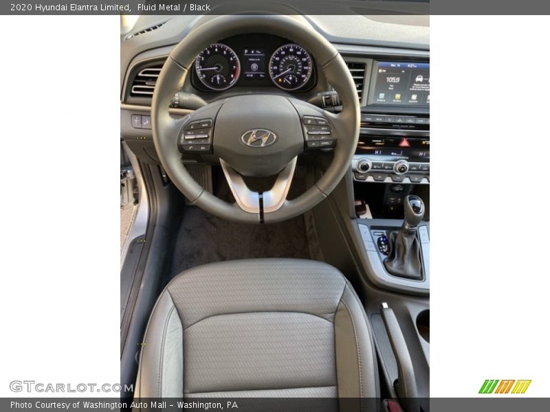 Fluid Metal / Black 2020 Hyundai Elantra Limited