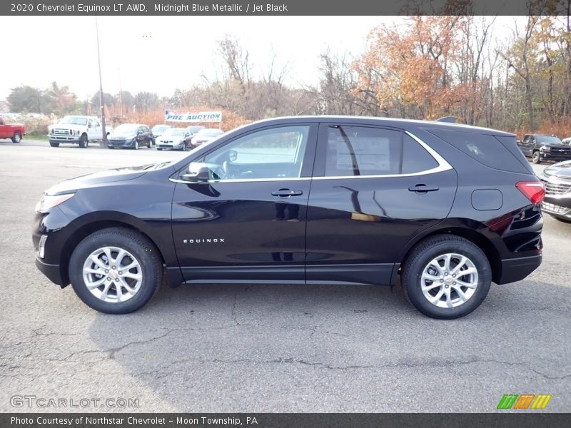 Midnight Blue Metallic / Jet Black 2020 Chevrolet Equinox LT AWD